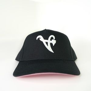 ATL Upside Down Pinky Pink Brim Black Snapback